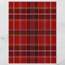 Tartan Fabric Texture Personalised Flyer