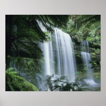 Tasmania, Mt. Field National Park, Russell Falls Print