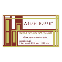 TASTE OF ASIA - Order In Simplicity Business Card