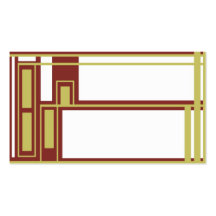 Taste of Asia - Simple Gold & Maroon Business Card