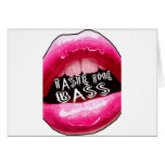 Taste the BASS Electronica Dubstep Electro HipHop Greeting Card