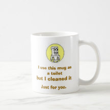 Taste the toilet. coffee mug