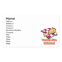 tastes like chicken business cards