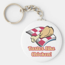 tastes like chicken key chain