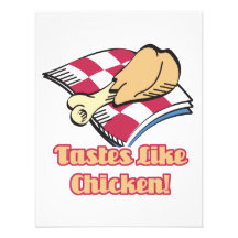 tastes like chicken personalized invites