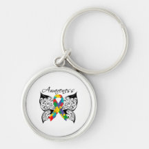 Tattoo Butterfly Awareness - Autism Key Chains