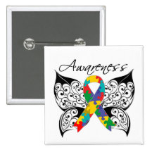 Tattoo Butterfly Awareness - Autism Pin