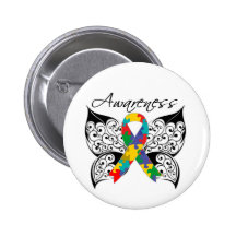 Tattoo Butterfly Awareness - Autism Pins