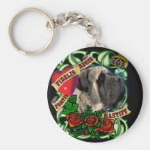 Tattoo Mastiff Keychain