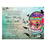 Tattoo Style Muerte skull and Flourishes Invite