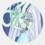 Tattooed Dragon Round Stickers