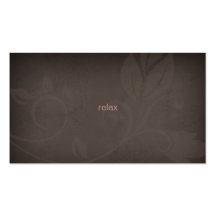 Taupe & Pink Spa business card