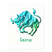 Taurus Sign Postcard