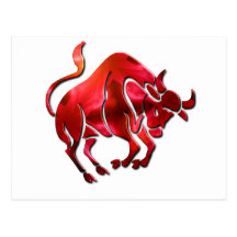 Taurus Symbol Postcard