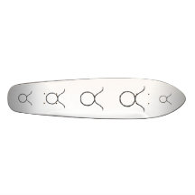 Taurus. Zodiac Astrology Sign. Black. Skate Boards