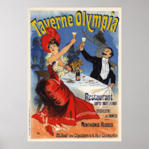 Taverne Olympia, Jules Chéret Print