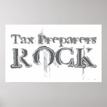 Tax Preparers Rock Print