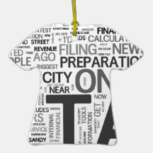 Tax season christmas ornament