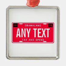 tax & spend christmas ornament