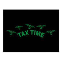 Tax Time Post Card