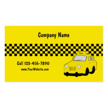 Taxi Cab Business Cards