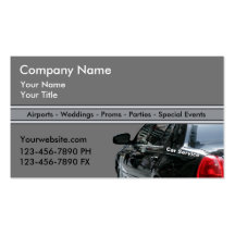 Taxi Cab Business Cards Fixed