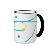Taza mariposas y formas