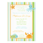 {TBA} 5x7 Ocean Sea Life Baby Shower Invitation