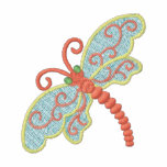[TBA] Dragonfly embroidered women's t-shirt