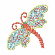 [TBA] Dragonfly embroidered women's t-shirt