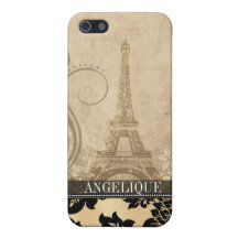 ::TBA:: Fleur de Paris Eiffel Tower | sand iPhone 5 Cases