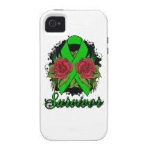 TBI Survivor Rose Grunge Tattoo iPhone 4/4S Cover