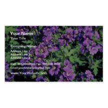 Tchucrium flowers business card template
