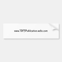 TDFS(DOT)COM  BUMPER STICKER