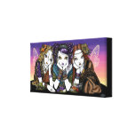 Tea For Three Urban KiKi Party Fairies Canvs Print Stretched Canvas Prints