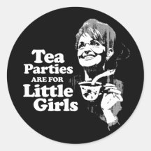 Tea Parties are for Little Girls- Faded.png Stickers