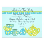 Tea Party Bedotted Invitations