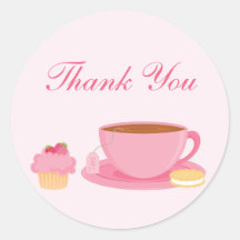 Tea Party Birthday Party Sticker