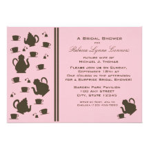 Tea Party/ Bridal Shower Announcement