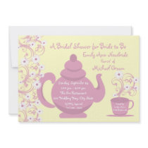 Tea Party Bridal Shower Invitation