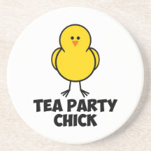 Tea Party Chick Coasters