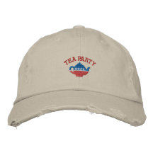 Tea Party Embroidered Vintage Hat Embroidered Hats