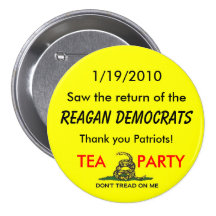 Tea Party is the Popular Party Pinback Button