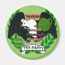 TEA Party Supplies Refrigerator Magnets