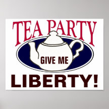 Tea Party Tax Day protest poster - Liberty