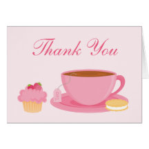Tea Party Thank You Card