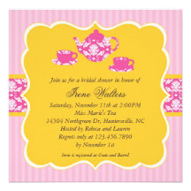 Tea Pot Bridal Shower Invitation
