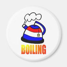 Tea pot is boiling - Tea Party Fridge Magnets