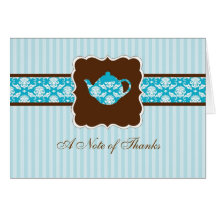 Tea Pot Thank You Note Card