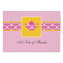 Tea Pot Thank You Note Card